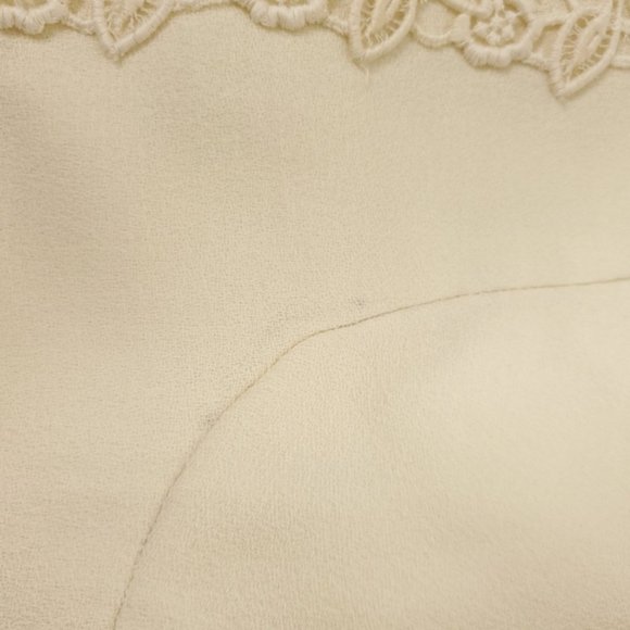 1960s handmade wedding dress with lace applique - Picture 11 of 12